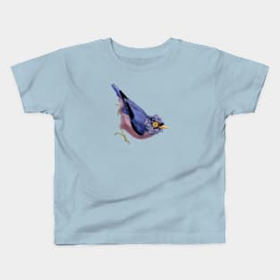 Sulphur-billed Nuthatch + Amazing Grey Poppy Kids T-Shirt